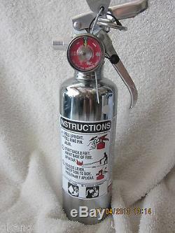 1 lb. CHROME BC FIRE EXTINGUISHER NEW (2018) CERTIFIED IN BOX (AMEREX)