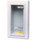 10 Lb. Fire Extinguisher Cabinet Semi-Recessed Wall Mounted Tempered Glass Cover