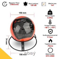 10-Pack Automatic Self-Exciting Fire Extinguisher Ball with Hook and Mount