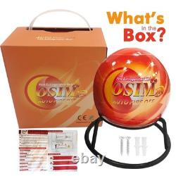 10-Pack Automatic Self-Exciting Fire Extinguisher Ball with Hook and Mount