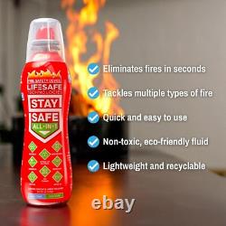 10-in-1 Fire Extinguisher Lightweight, Safe for Lithium-Ion & Electrical Fires