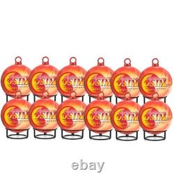 12-Pack Automatic Self-Exciting Fire Extinguisher Ball with Hook and Mount