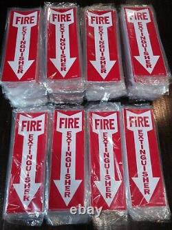 2,000 QTY! MASSIVE LOT BRAND NEW 4 X 12 Fire Extinguisher Stickers