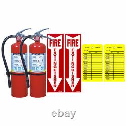 2 5 lb. Buckeye ABC Fire Extinguisher withVeh. Bracket, Sign and Inspection Tag