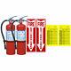 2 5 lb. Buckeye ABC Fire Extinguisher withWall Hooks, Signs and Inspection Tags