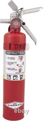 2.5 lb Multi-Purpose ABC Fire Extinguisher Wall Bracket Included for Safety