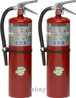 2-NEW BUCKEYE 10 lb. CERT ABC FIRE EXTINGUISHER With2024 Cert/Bracket/sign
