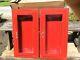 2 NEW LARSENS Same Wall Mount Metal Fire Extinguisher Cabinets