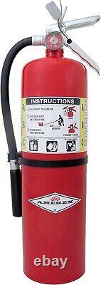 (2-PACK) NEW 10lb FIRE EXTINGUISHER CABINET WITH PLEXI GLASS, LOCK & HAMMER