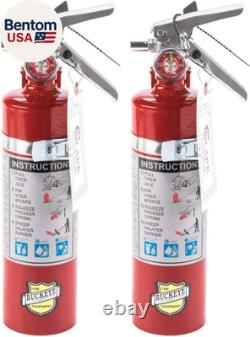 2 Pack 13315 ABC Multipurpose Dry Chemical Hand Held Fire Extinguisher with Alu