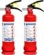 2 Pack ABC Dry Chemical Fire Extinguishers, 2.5 lb 1A10BC Rating for Home, Veh