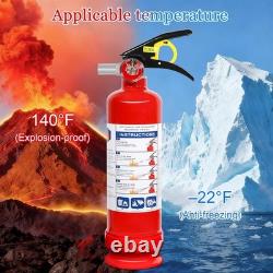 2 Pack ABC Dry Chemical Fire Extinguishers, 2.5 lb 1A10BC Rating for Home, Veh