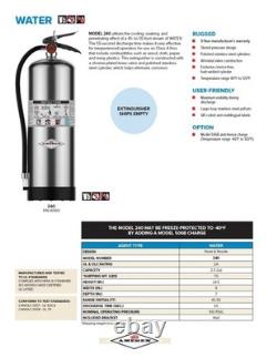 2 Pack Amerex 240 2.5 Gallon Water Fire Extinguisher with Aluminum Valve
