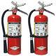 2 Pack Amerex B500, 5lb ABC Dry Chemical Class A B C Fire Extinguisher