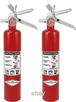 2 Pack Amerex Dry Chemical Fire Extinguisher B417T 2.5 Pounds