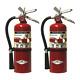 2 Pack B500T ABC Dry Chemical Fire Extinguisher with Aluminum Valve and Bracket