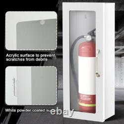2 Pack Fire Extinguisher Cabinet Wall Mount Steel Holder for Indoor/Outdoor