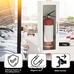 2 Pack Fire Extinguisher Cabinet Wall Mount Steel Holder for Indoor/Outdoor
