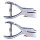 (2 Pack) Fire Extinguisher Inspection Tag Extra Heavy Duty Hole Punch, Silver