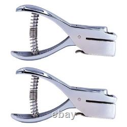 (2 Pack) Fire Extinguisher Inspection Tag Extra Heavy Duty Hole Punch, Silver
