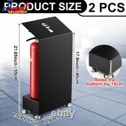 2 Pack Fire Extinguisher Stand Floor Holder for Garage Office Warehouse Heavy Du