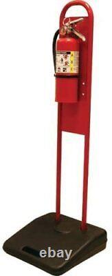 2-Portable Fire Extinguisher Stands (WITH 2-5lb. ABC FIRE EXTINGUISHERS)