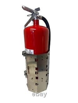 20 LB Dry Fire Extinguisher Stainless Steel Vehicle & Marine Mount Bracket