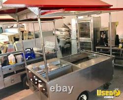 2010 4' x 6' Stainless Steel Food Vending Cart / Used Street Food Cart for Sale