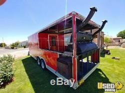 2015 CBTL CW8 8.5' x 28' Barbecue Food Concession Trailer with Porch for Sale