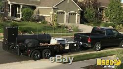 2017 7' x 21' Open BBQ Smoker Tailgating Trailer / Used Barbecue Pit for Sale