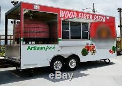 2017 8.6' x 20' Wood Fired Pizza Concession Trailer for Sale in Missouri