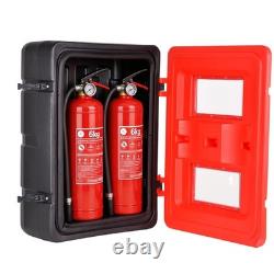 20lb RED FIRE EXTINGUISHER CABINET INDOOR/OUTDOOR FREE SHIPPING NEW