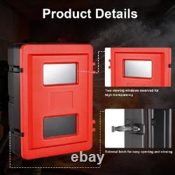 20lb RED FIRE EXTINGUISHER CABINET INDOOR/OUTDOOR FREE SHIPPING NEW