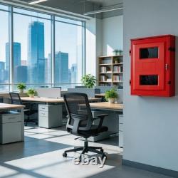 20lb RED FIRE EXTINGUISHER CABINET INDOOR/OUTDOOR FREE SHIPPING NEW