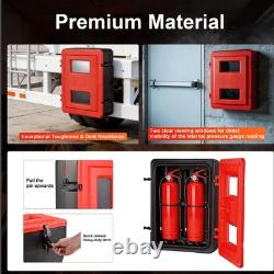 20lb RED FIRE EXTINGUISHER CABINET INDOOR/OUTDOOR FREE SHIPPING NEW