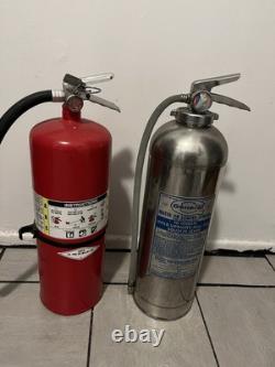 2xLot General Amerex A411 No 20lb Dry Chemical A B C Fire Extinguisher
