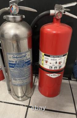 2xLot General Amerex A411 No 20lb Dry Chemical A B C Fire Extinguisher