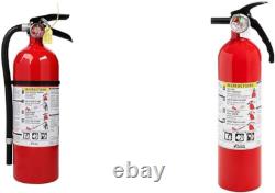 3-A40-BC 9 Lb Commercial Use Aluminum Fire Extinguisher Bundle with 1-A10-BC