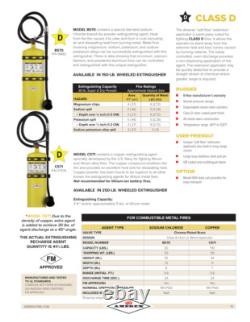 30LB Amerex B570 Sodium Chloride Chemical Class D Fire Extinguisher
