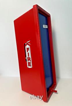 (4) CATO 20LB Fire Extinguisher Cabinets RED (4) Hammer and (4) Keys