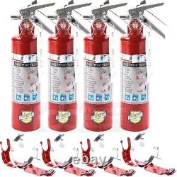 4-NEW 2022 BUCKEYE 2 ½lb ABC 2023 CERT FIRE EXTINGUISHER WithVEHICLE BRACKET