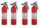 4 PACK 1-A10-BC Recreational Fire Extinguisher Disposable Non Rechargeable