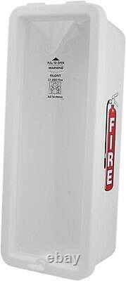 (4-PACK) NEW 10lb FIRE EXTINGUISHER CABINET WITH PLEXI GLASS, Pro&Family