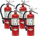 4 Pack Amerex B402 5 lbs Dry Chemical Class A B C Fire Extinguisher withWall Mount