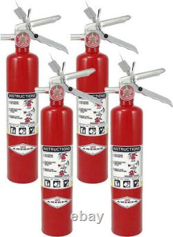 4 Pack Amerex Dry Chemical Fire Extinguisher B417T 2.5 Pounds