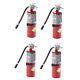 4 Pack Buckeye Dry Chemical Fire Extinguisher + Aluminum Valve + Vehicle Bracket