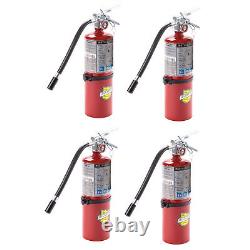 4 Pack Buckeye Dry Chemical Fire Extinguisher + Aluminum Valve + Vehicle Bracket