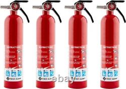 4, Standard Home Fire Extinguisher, Red 4pk
