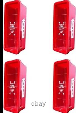 4 pcs 5lb FIRE EXTINGUISHER CABINET With LOCK & HAMMER