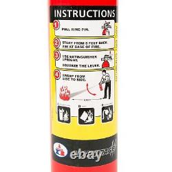 4X 2.5 Lb Fire Extinguisher ABC Dry Chemical Rechargeable DOT Vehicle Bracket UL